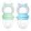2er Pack Fütterungsschnuller Größe M Blau/Grün 5,512 cm 2