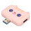 3-in-1 USB-Hub pink, USB 3.0 5 Gbit/s + 2x USB 2.0 16