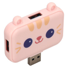 3-in-1 USB-Hub pink, USB 3.0 5 Gbit/s + 2x USB 2.0