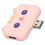 3-in-1 USB-Hub pink, USB 3.0 5 Gbit/s + 2x USB 2.0 9