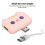 3-in-1 USB-Hub pink, USB 3.0 5 Gbit/s + 2x USB 2.0 4