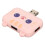 3-in-1 USB-Hub pink, USB 3.0 5 Gbit/s + 2x USB 2.0 14