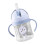 Gewichteter Strohhalm-Sippy-Becher 250 ml 16,5  6,5 cm Blau 11