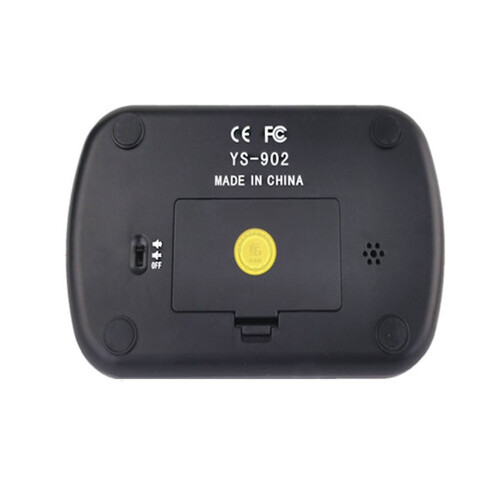YS 902 Schwarze Schachuhr Timer 14x8.8x4.5cm 2xAAA 2