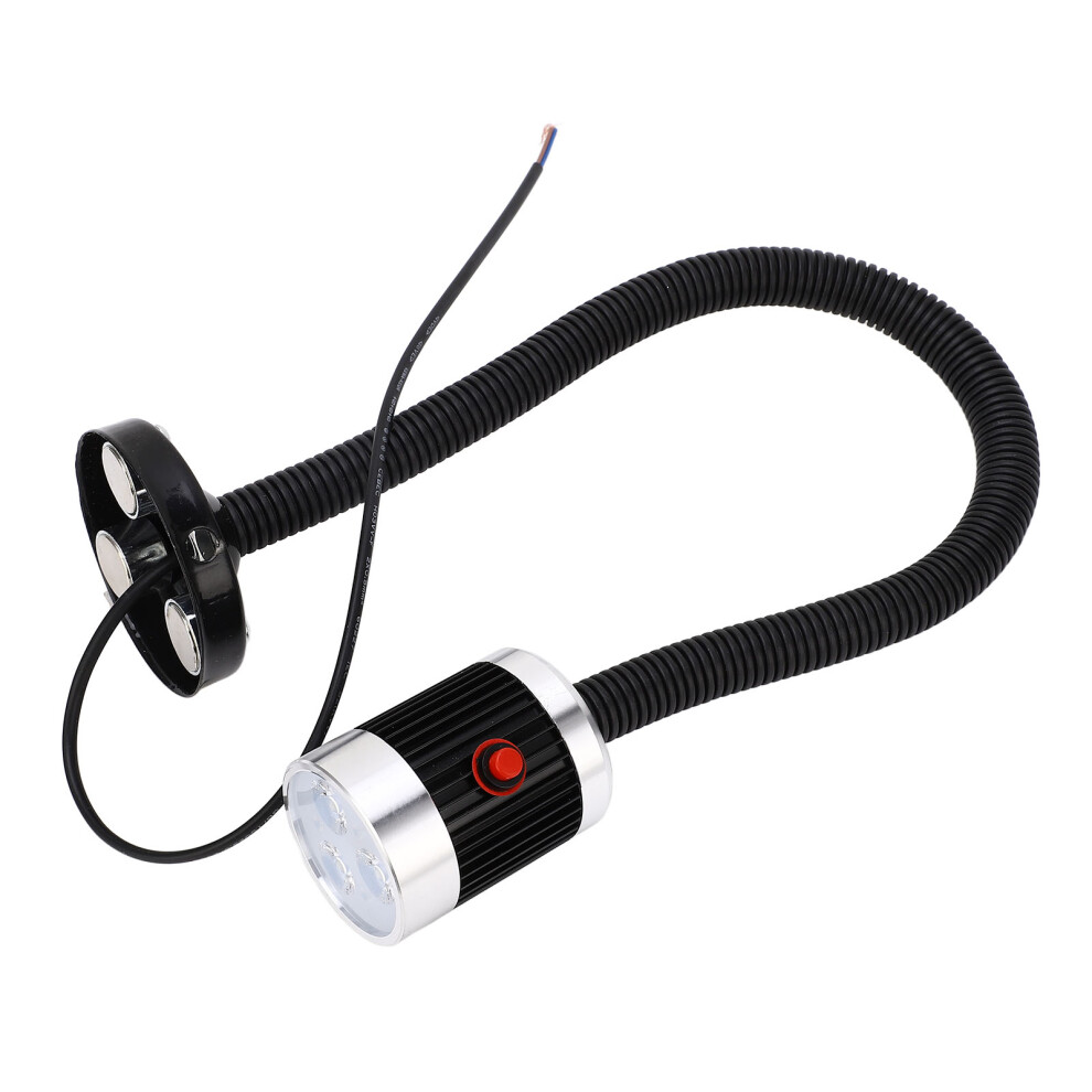 Round Magnetic Base Gooseneck Light Industrial Led Cnc Machine Tool Lathe Work Lamp Ac220v 3W 4621319235486