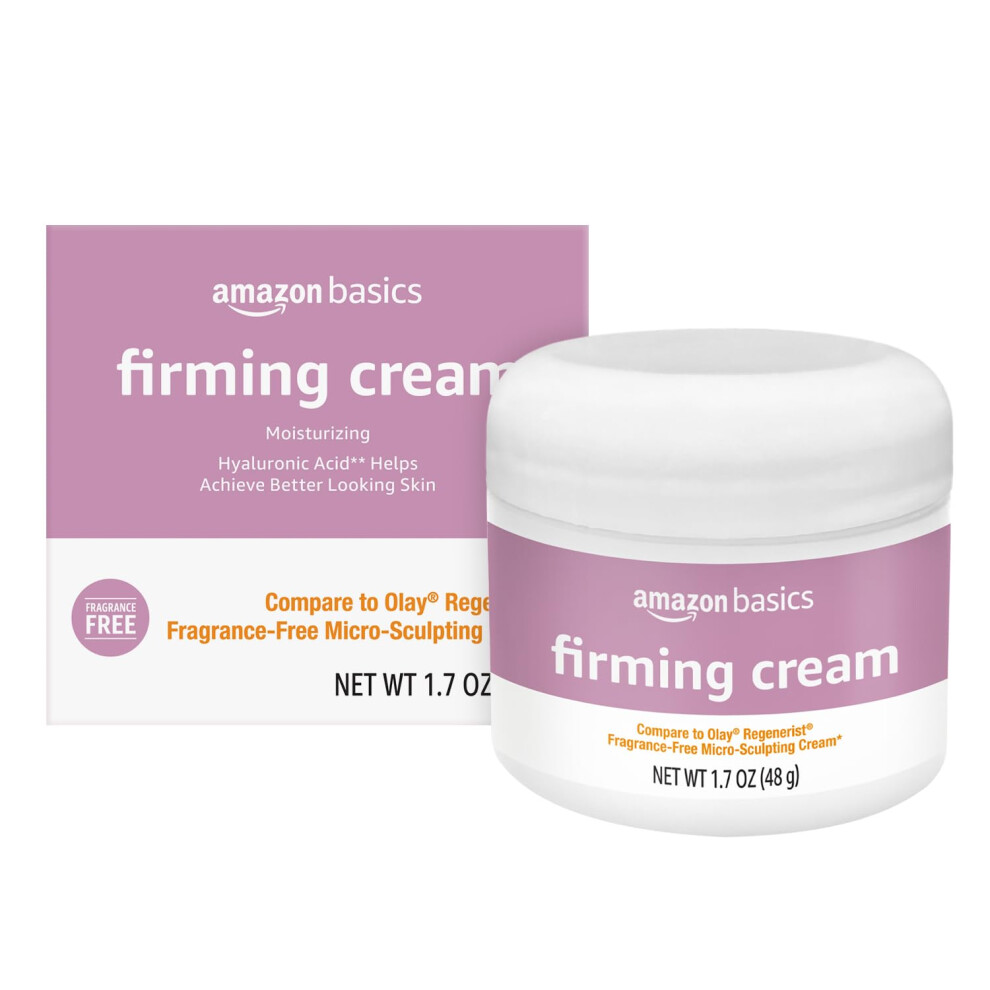 Amazon Basics Firming Cream  Fragrance Free  1.7 Ounces  1-Pack