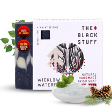 The Black Stuff All Natural Bar Soap per uomini Sust del processo a freddo fatto a mano con ingredienti biologici e oli essenziali - sapone da uomo p