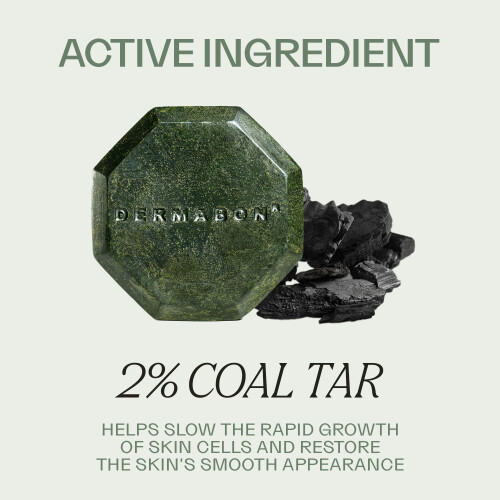 Dermabon Psoriasis, Dermatitis & Dandruff control soap bar with 2% coal tar as its active ingredient - 1 Pack 2