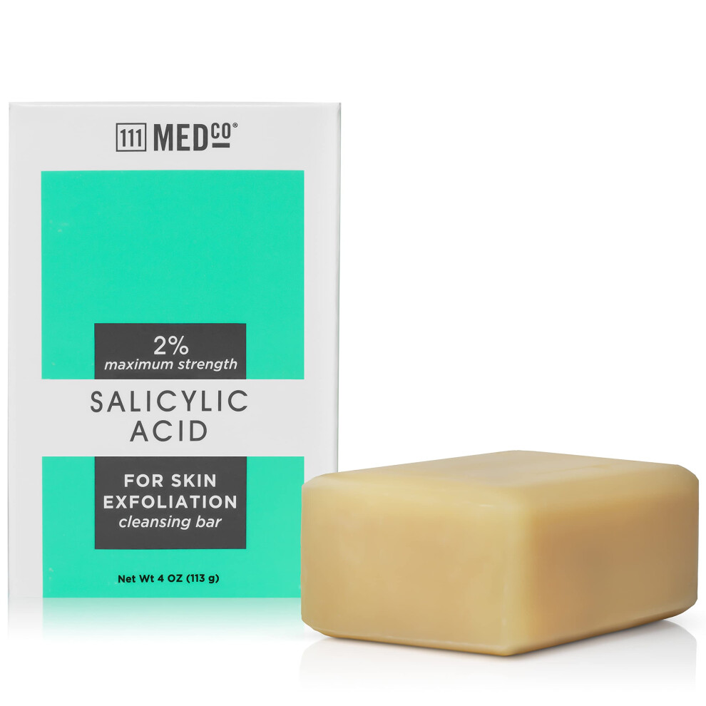 111Medco 2% Salicylic Acid Cleansing 4Oz. Medicated Soap Bar