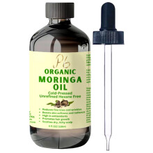 Pomberries Premium Organiczny tloczony na zimno olej Moringa Nierafinowany i bogaty w skladniki odzywcze dla skry Wlosy i cialo Przeciwstarzeniowy L