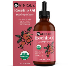 Biologische Rozenbottelzaadolie 30ml, USDA Gecertificeerd, 100% Pure Olie voor Gezicht, Haar & Huid