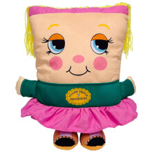 Pillow People: Jill College Plush - 2-in-1 Toy & Pillow 80's Nostalgic Plush Pal Reimagined Stuffed Rectangular Character Cozy Nap & Play Desi