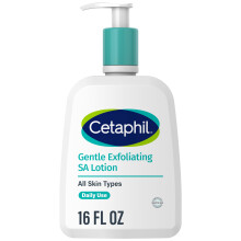 Cetaphil Gentle Exfoliating SA Lotion Kevyt kosteusvoide kaikille ihotyypeille 16 Fl oz pumppupullo salisyylihappoa mantelihappoa ja glukonolaktonia