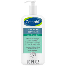 Cetaphil Body Wash NEW Acne Relief Body Wash with 2% Salicylic Acid to Eliminate Breakouts Gently Exfoliates and Provides 24Hr Dryness Relief