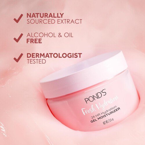 POND'S Gel Hydratant Visage à l'Extrait de Pastèque & Antioxydants, 3.4 oz 2