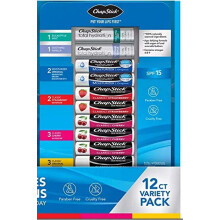 ChapStick Variety Pack Classic Original Cherry Strawberry Lip Moisturizer & Total Hydration (12 ct.)