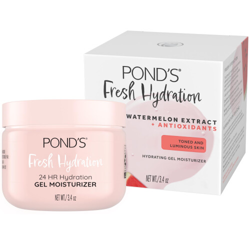 POND'S Gel Hydratant Visage à l'Extrait de Pastèque & Antioxydants, 3.4 oz