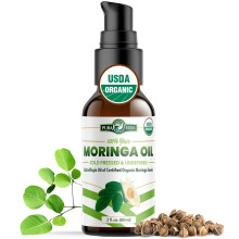 100 % reines Moringa-l aus biologischem Anbau fr Gesicht, Haare, Ngel und trockene Haut  USDA-zertifizierter Moringa-Samen-Extrakt aus einer einz