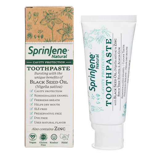 SprinJene White Boost Natural  Cavity Protection Toothpaste