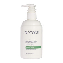 Lozione per il corpo quotidiano di glicine SPF 15 SPF 15 con acido glicolico e burro di karit Retexturizing Idragrario Free 12 once.