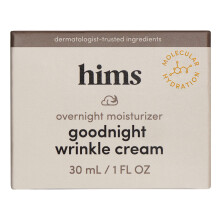 Hims welterusten rimpelcrme voor mannen - fijne lijntjes wallen donkere kringen rond de ogen - cafene hyaluronzuur nachtcrme amandelgeur - veg
