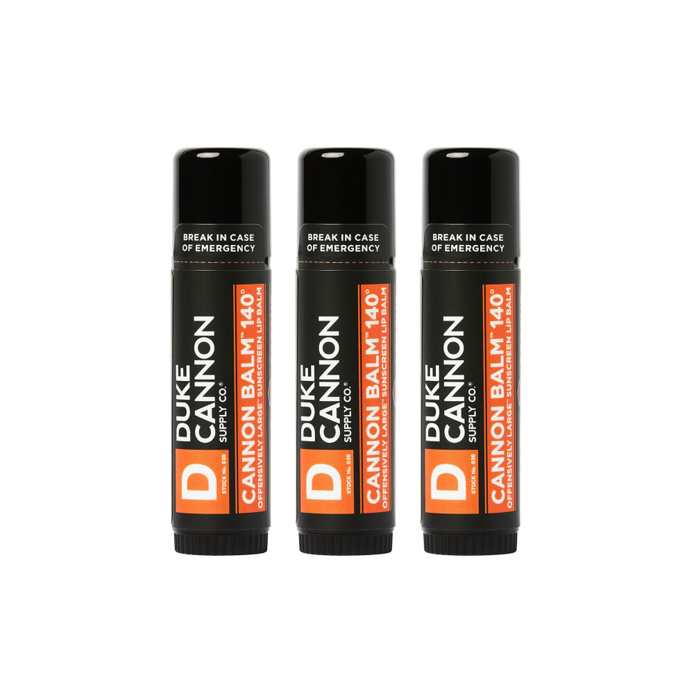 Duke Cannon Supply C Orange Duke Cannon Supply Co. Tactical Lip Protectant Cannon Balm 140 For Men (Blood Mint) Multi-Pack - Superior Performance, Heavy-Duty, Spf 30, Larg