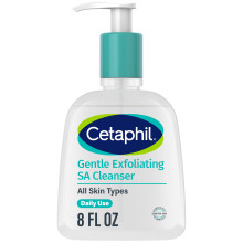Cetaphil Gentle Exfoliating SA Cleanser vaahtoava geelipuhdistusaine kaikille ihotyypeille 8 unssin pumppupullo salisyylihappo mantelihappo & glukono