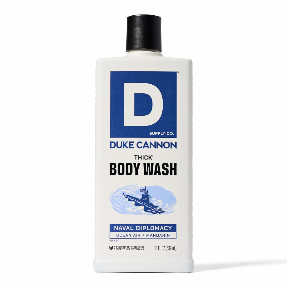 Duke Cannon Supply C Duke Cannon Supply Co. Thick High Viscosity Body Wash - 3X Thicker Plant-Based Mineral-Enriched Body Wash For Men - Citrus Musk + Cedarwood - M