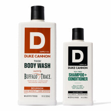 Duke Cannon Supply Co. 2-in-1-Teebaum-Haarwaschmittel und Bourbon-Krperwaschmittel im Paket maskuliner Duft sanft reinigende Haarwsche Tiefen