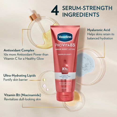 Vaseline ProVitaB3, Serum-Burst Lotion, Zart & Weich 2