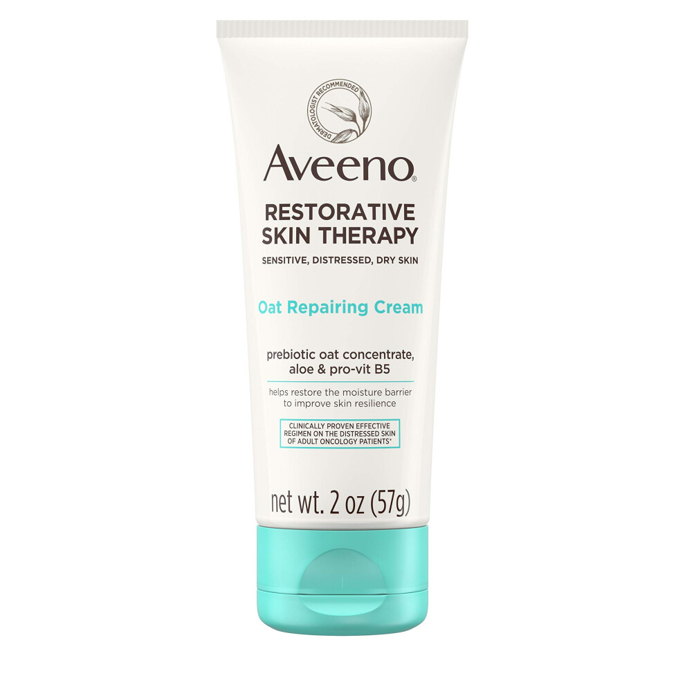 Aveeno Restorative Skin Therapy Moisturizing Oat Repairing Cream for Sensitive  2.0 Ounce (Pack of 48)