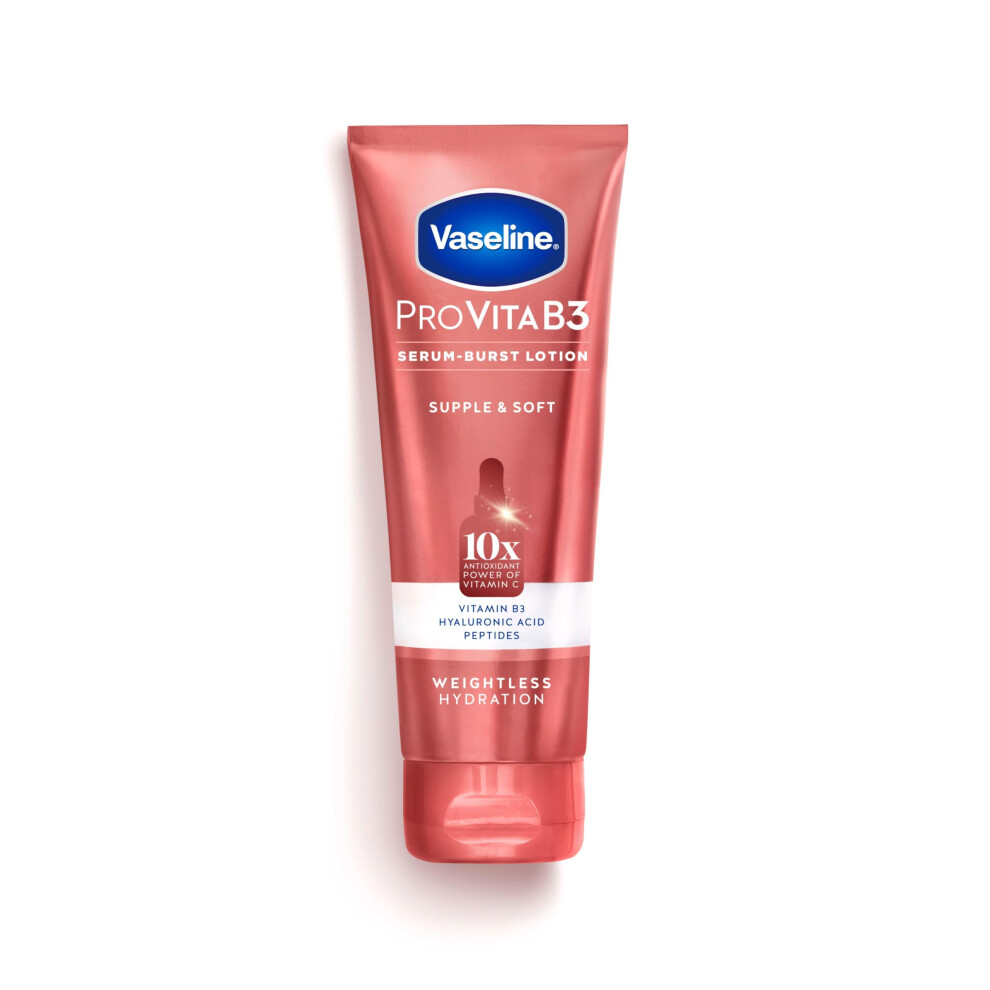 Vaseline Pro Vitab3 Serum Burst Lotion Supple & Soft Healthy Hydrated Skin Lightweight 10X Antioxidant Power Of Vitamin C With Vitamin B3 Hyal