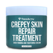 TreeActiv Crepey Skin Repair Treatment 8 oz opstrammende creme til ansigt og hals Hud opstrammende og opstrammende lotion med hyaluronsyre crepey