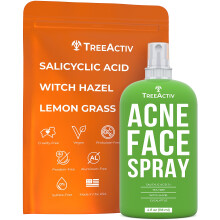 Acne Treatment Face Spray  4 fl oz Facial Spray with Witch Hazel  Salicylic Acid Spray for Acne Prone and Oily Skin  Acne Spray for Hormonal  Sev