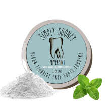 Semplicemente cheyoneymineralizzare il dente minerale vegano in polvere I piperita nano-idrossiapatite Formula I Whitening naturale I denti pi forti