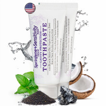Sprinjene Sensibilidad natural Alivio Pasta de dientes Fluoruro para dientes sensibles | Pasta de dientes natural para la proteccin de la cavidad |