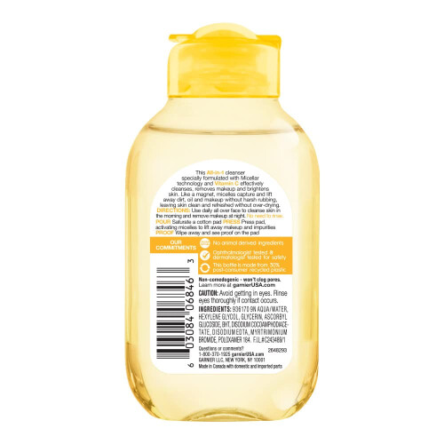 Garnier Garnier SkinActive Micellar C-vitamiini-puhdistusvesi 3,4 Fl Oz 1