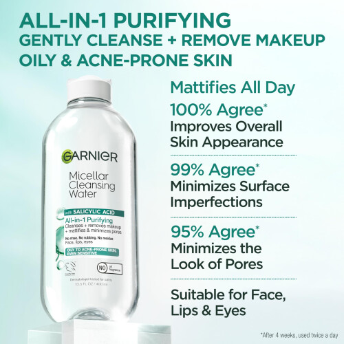 Garnier Eau micellaire Garnier avec acide salicylic 1