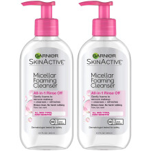 Garnier SkinActive Micellar Foaming Face Wash 6.7 Fluid Ounce (Pack of 2)
