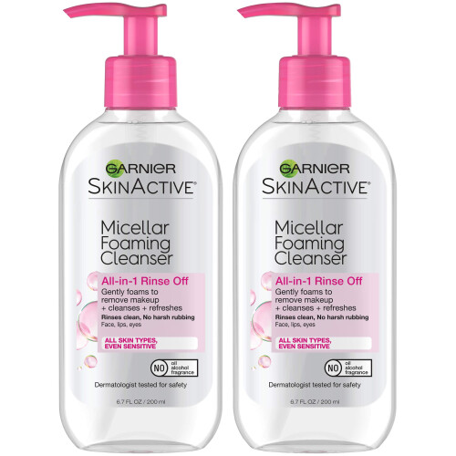 Garnier Garnier SkinActive Micellar Foaming Face Wash, 6,7 Fl   ssigunzen (2er-Pack)