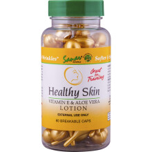 Sanar Naturals Vitamine E Lotion met Aloë Vera Gel, 60 st - Gezichtsmoisturizer, Serumcapsules - Verminder Rimpels
