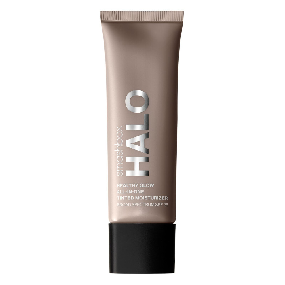 Smashbox Halo Healthy Glow All-In-One Tinted Moisturizer SPF 25 with Hyaluronic Acid  Light to Medium Coverage  Dewy Finish  Oil-free  Sweat and