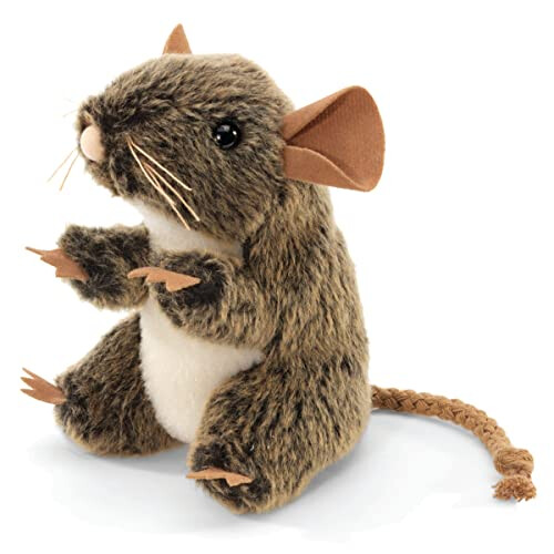 Folkmanis Mini Field Mouse Finger Puppet  Brown 1
