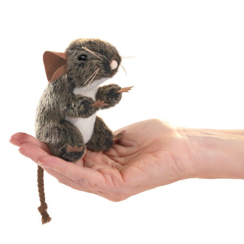 Folkmanis Mini Field Mouse Finger Puppet  Brown