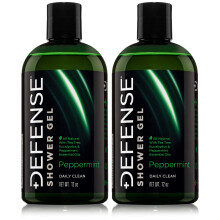 Defense Soap Bio-Pfefferminz-Krperwaschmittel | Ganz natrliches Minz-Duschgel mit Teebauml und Eukalyptusl. Wrestling-inspiriert fr alle Hauttyp