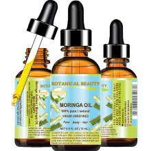 Piekno botaniczne OLEJ MORINGA Moringa oleifera DZIKI WZROST Himalajski. 100% czysty naturalny, nierozcienczony, dziewiczy, nierafinowany 0,5 unc