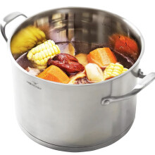 HOMI CHEF HEAVY ECOLOGICAL NICKEL FREE Stainless Steel Stock Pot 8QT with Lid (No Toxic Non Stick Coating 5.1LBS) - Induction Pot 8 Quart Matte