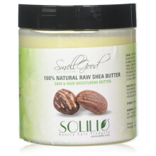 SmellGood - Czyste, nierafinowane maslo shea, calkowicie naturalne i organiczne w kolorze kosci sloniowej, pakowane w sloik o pojemnosci 16 uncji