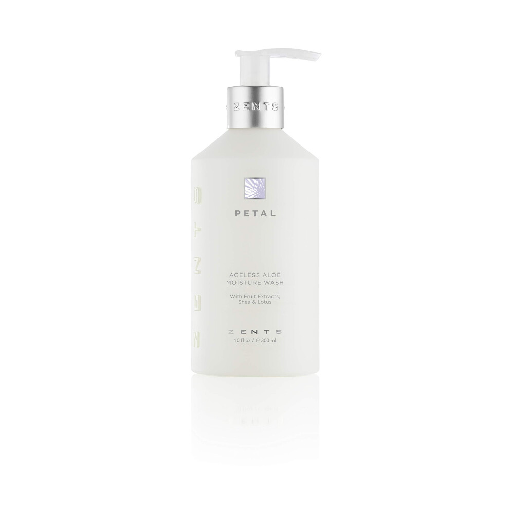 Zents Hand And Body Wash (Petal Fragrance) Moisturizing Anti-Aging Cleanser With Organic Shea Butter & Aloe For Dry Skin 10 Fl Oz
