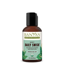 Banyan Botanicals Mint Daily Swish - Olio di tiro ayurvedico biologico con olio di cocco - collutorio per respiro fresco e salute orale scintillante*